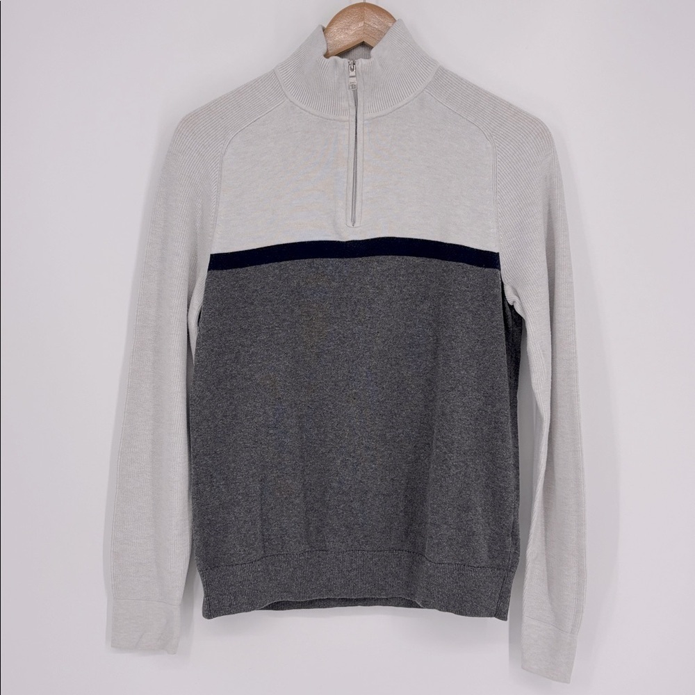 Banana Republic Factory Colorblock 1/4 Zip Pullover Sweater Men’s Size Small